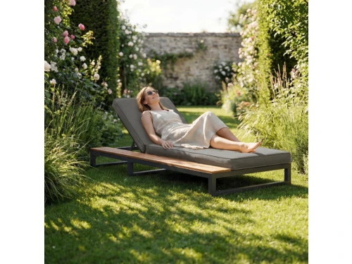 Outdoor Patio Daybed, Outdoor-ligstoel, multifunctionele waterdichte slaapbank, ligbed met planken