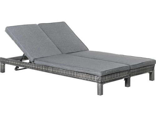 Outsunny - Ligbed - voor 2 personen - 5 standen