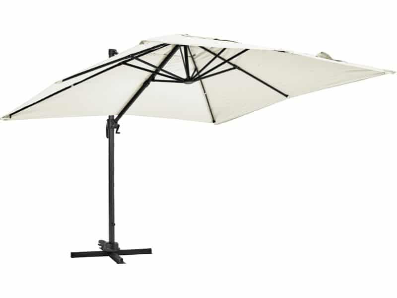 Oviala - Draaibare cantileverparasol van 3 x 3 m in