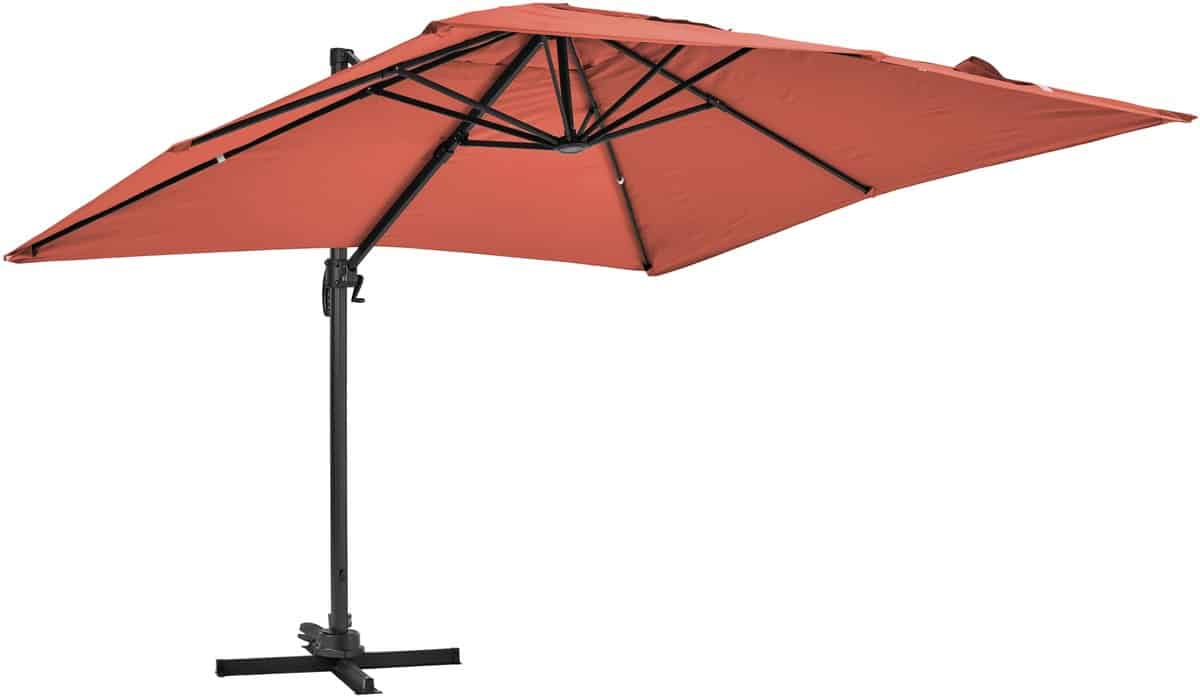 oviala draaibare cantileverparasol van 3 x 3 m in