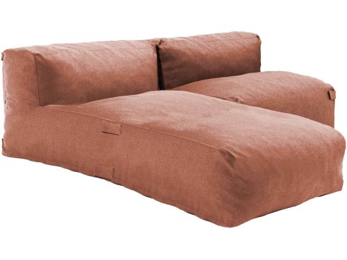 Oviala - Modulair 2-zits tuinmeubel met terracotta ligbed - Mixi