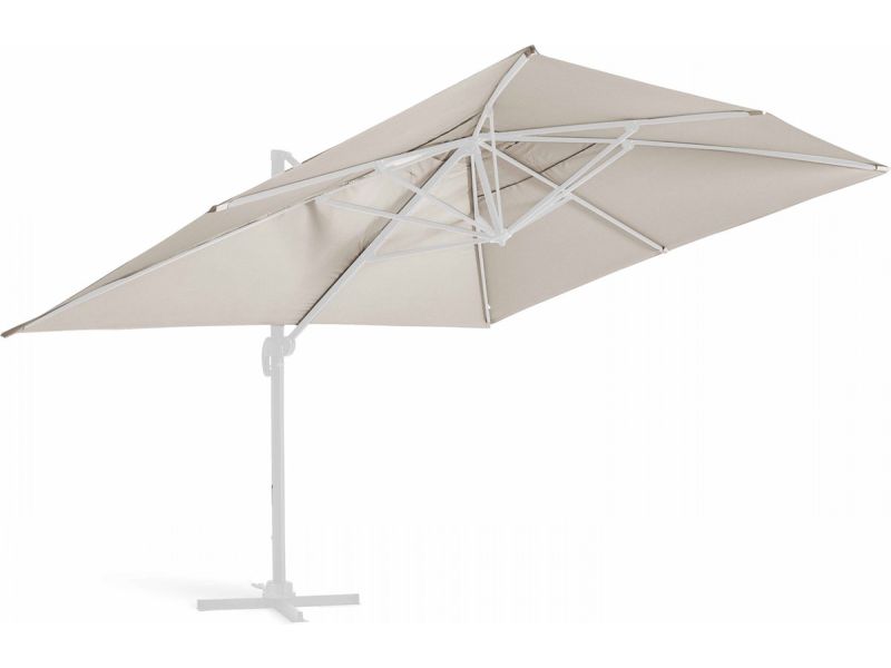 Oviala - Parasolhoes voor een 4x3m zweefparasol in crèmekleur