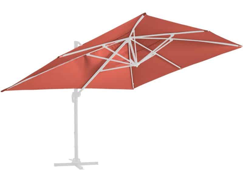 Oviala - Parasolhoes voor een 4x3m zweefparasol in terracotta