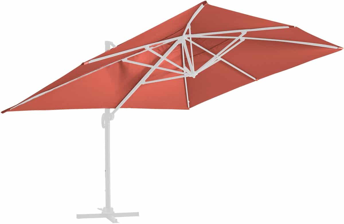 oviala parasolhoes voor een 4x3m zweefparasol in terracotta
