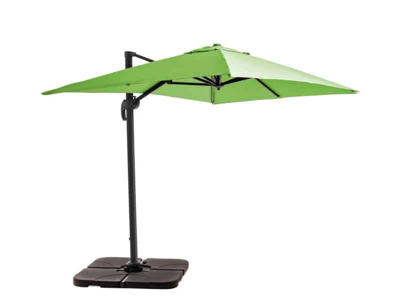 Oviala - Zweefparasol 2x3m Alu incl. 4 Vulbare Tegels