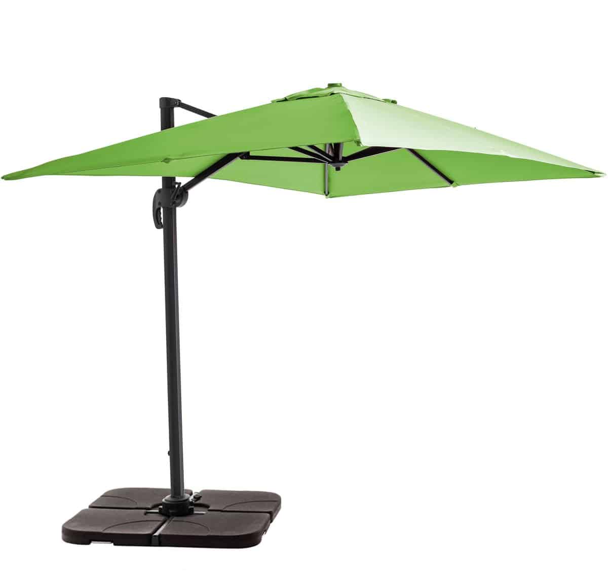 oviala zweefparasol 2x3m alu incl. 4 vulbare tegels