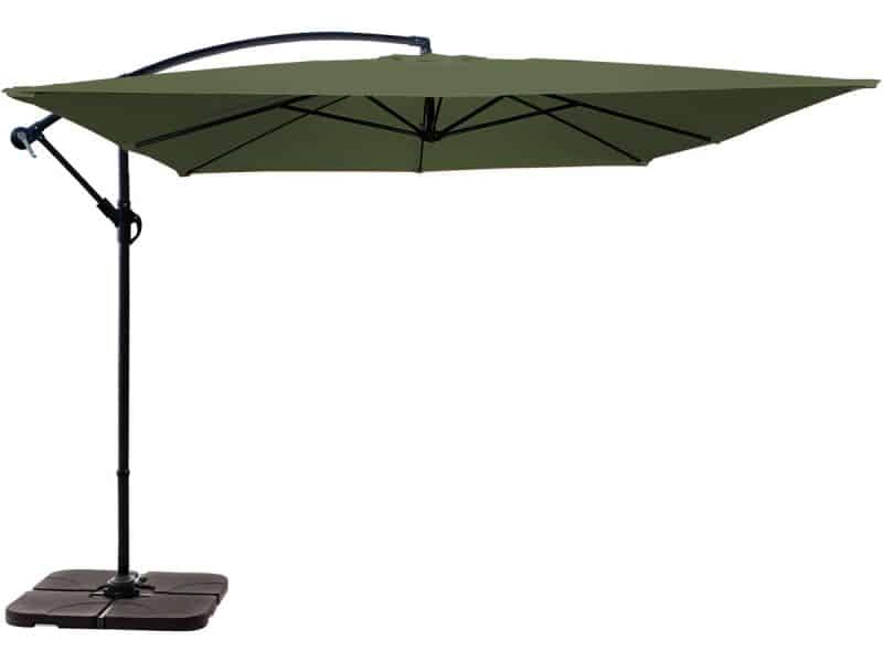 Oviala - Zweefparasol 3 × 3 m met 4 vulbare