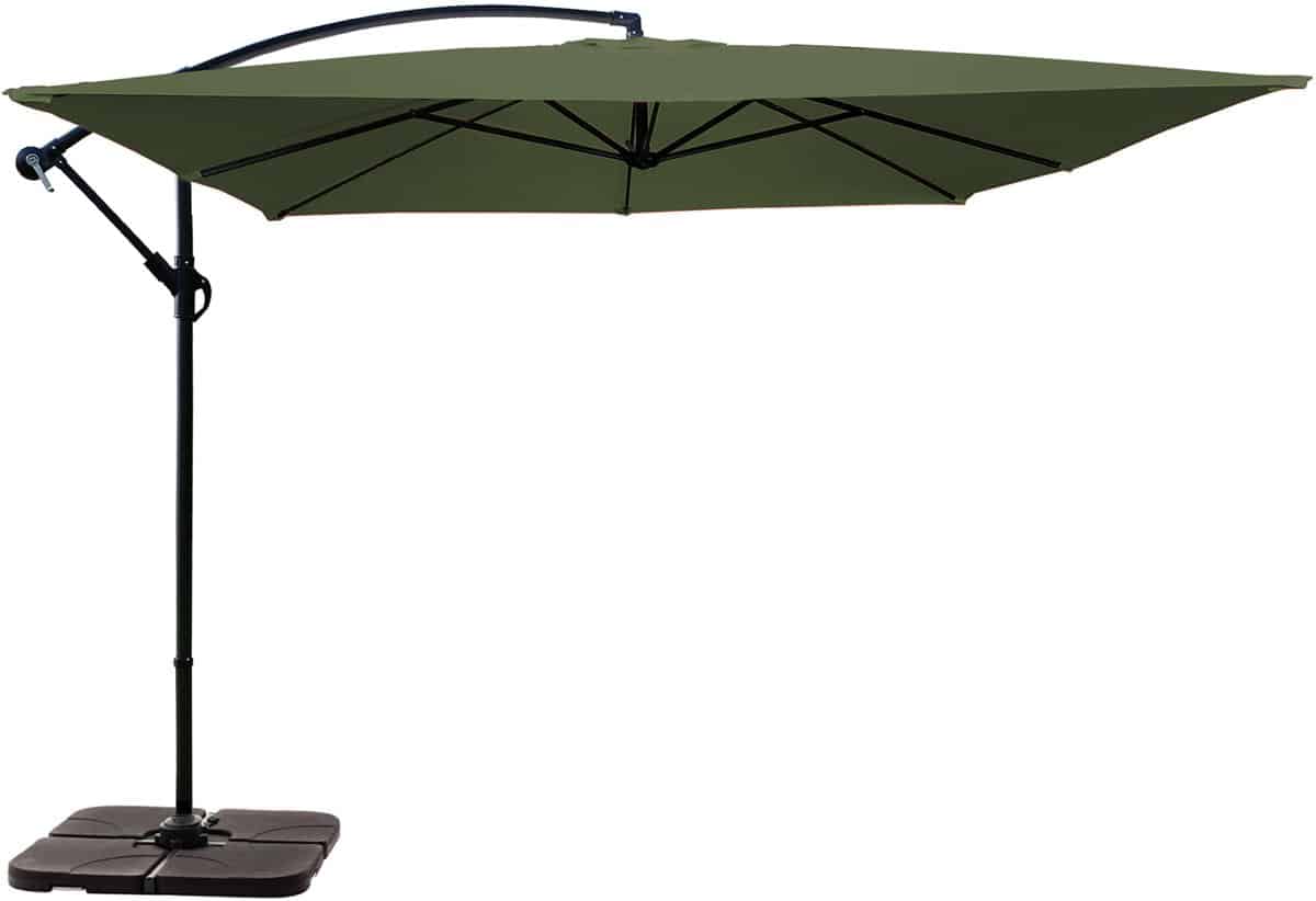 oviala zweefparasol 3 × 3 m met 4 vulbare