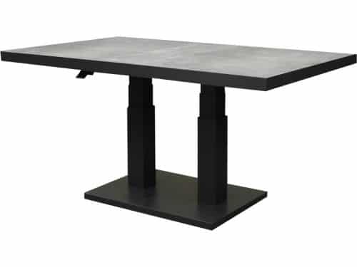 Pacific lounge-diningtafel 140x85xH49-72 cm in hoogte verstelbaar aluminium antraciet ceramic