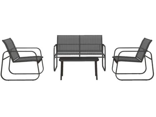 Paco Goederen® - Tuinset - tuinmeubelset van 4 met 1