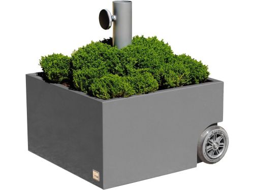 Paraplubak met Wielen en Bloembak Geschikt voor Elke Parasolvoet