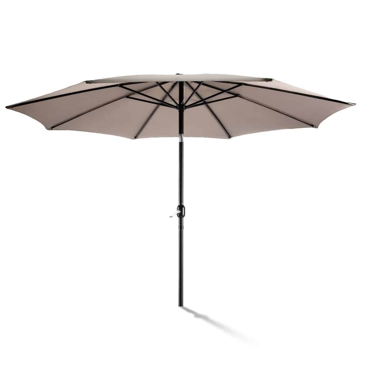 parasol 350 cm aluminium kantelbaar met beschermhoes | 8 ribben