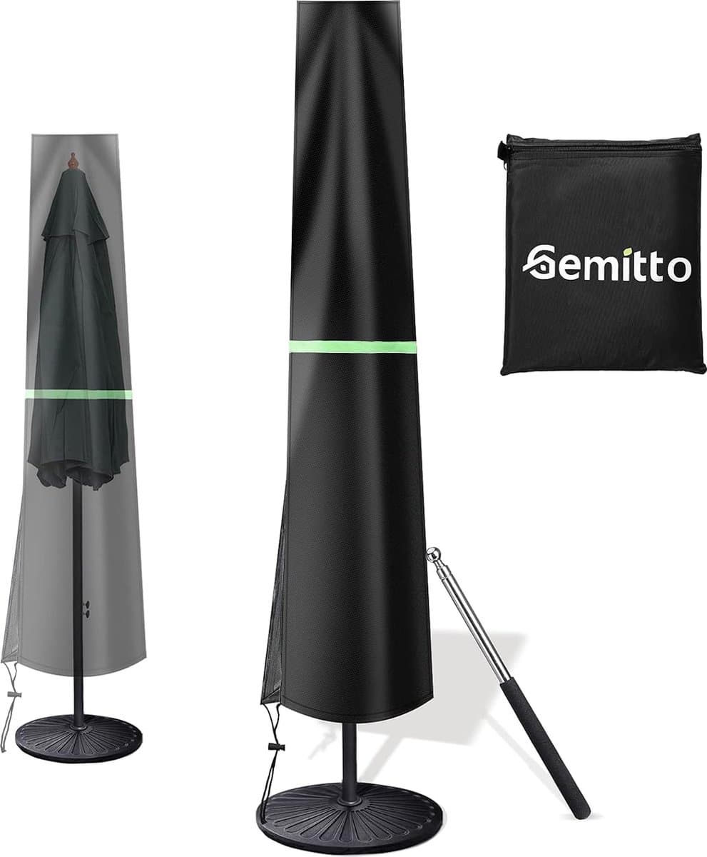 parasol beschermhoes met staaf, parasolafdekking, 2 tot 4 m