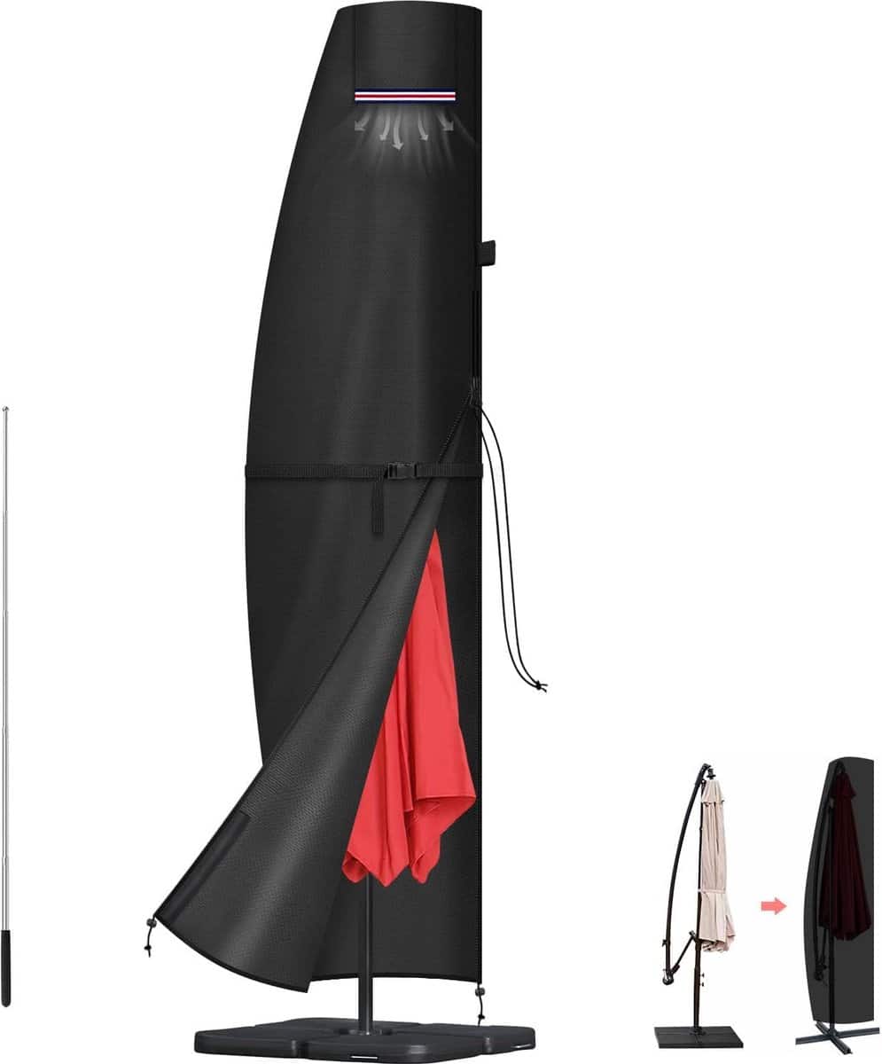 parasol beschermhoes met stok waterdichte parasolhoes voor tuinparasol