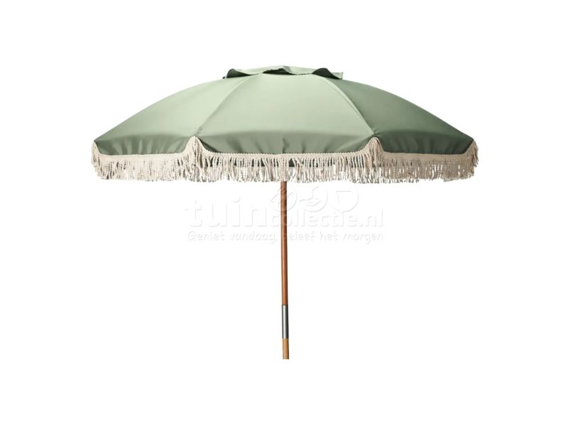 Parasol Hout 180cm Groen