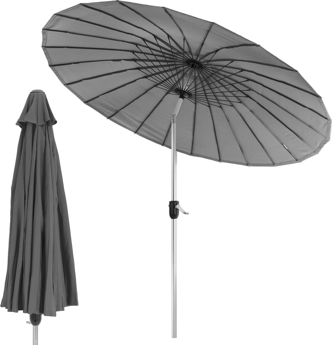 parasol shanghai kantelbaar Ø270cm donker grijs
