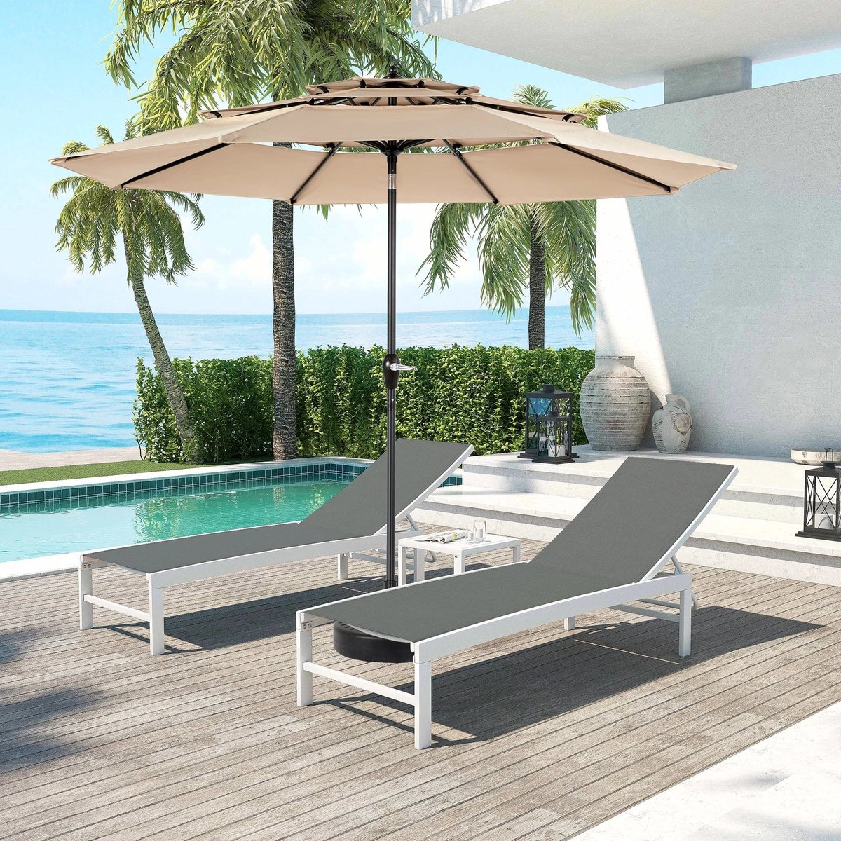 parasol tuinparasol buitenshuis parasol stokparasol aluminium