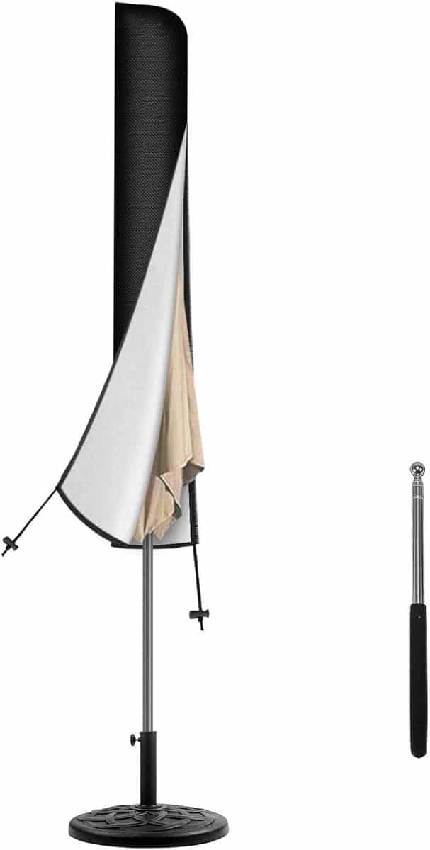 parasolhoes, 175 x 30,5/36,5 cm afdekhoes voor parasol