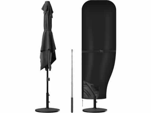 Parasolhoes 2-3 meter - Zwart, UV-bescherming, Winddicht - Tuinparasol beschermer