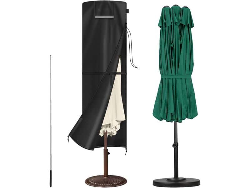 parasolhoes, 220 x 67/67 cm, dubbele afdekking voor buitendouche