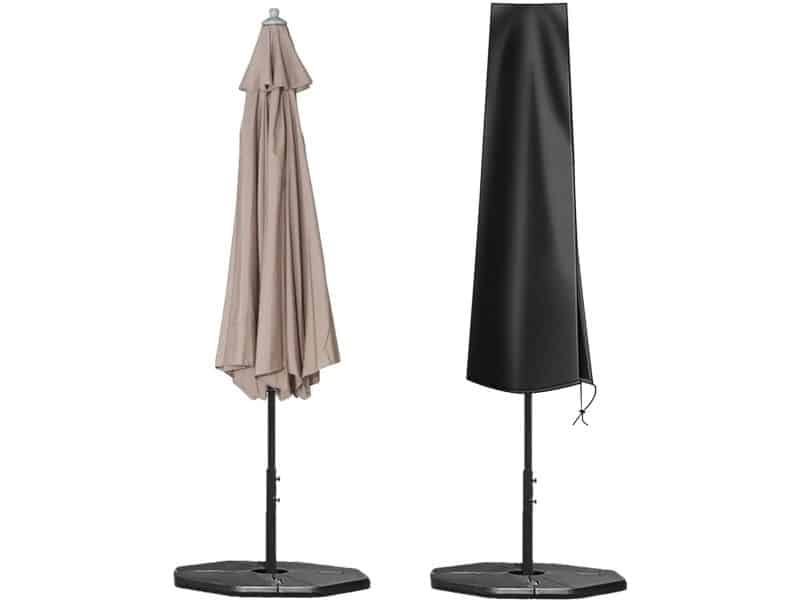 Parasolhoes 600D robuust scheurbestendig waterdicht - tuinparasol Ø 200 cm