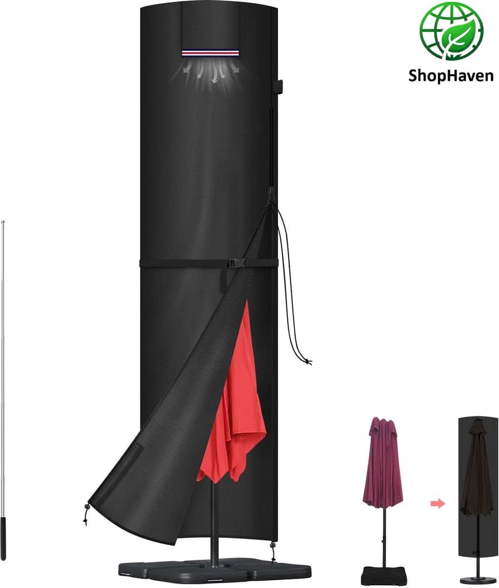 parasolhoes beschermhoes voor parasol Ø 3 4m waterdichte parasolhoes met