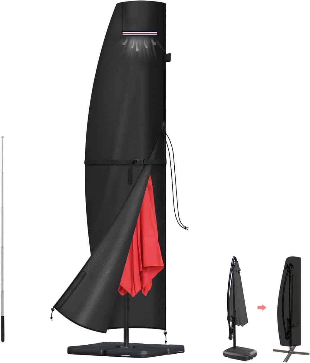 parasolhoes met stang waterdichte parasolhoes grote tuinparasolhoes