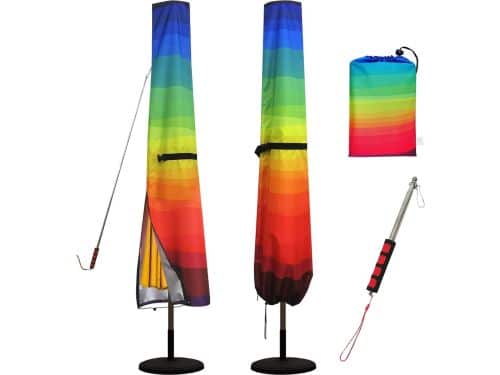Parasolhoes met Telescopische Stok - 420D Oxford Stof - Waterdicht