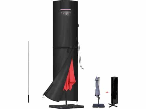 Parasolhoes met Telescopische Stok - Waterdichte Beschermhoes voor Parasol