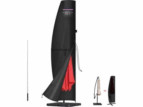 Parasolhoes met Telescopische Stok - Waterdichte Beschermhoes voor Parasol tot