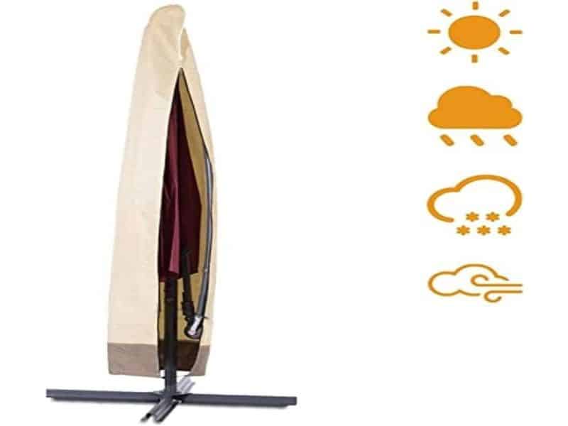 Parasolhoes van 600D Oxford, waterdicht en UV-bescherming, geschikt voor tuinparasols