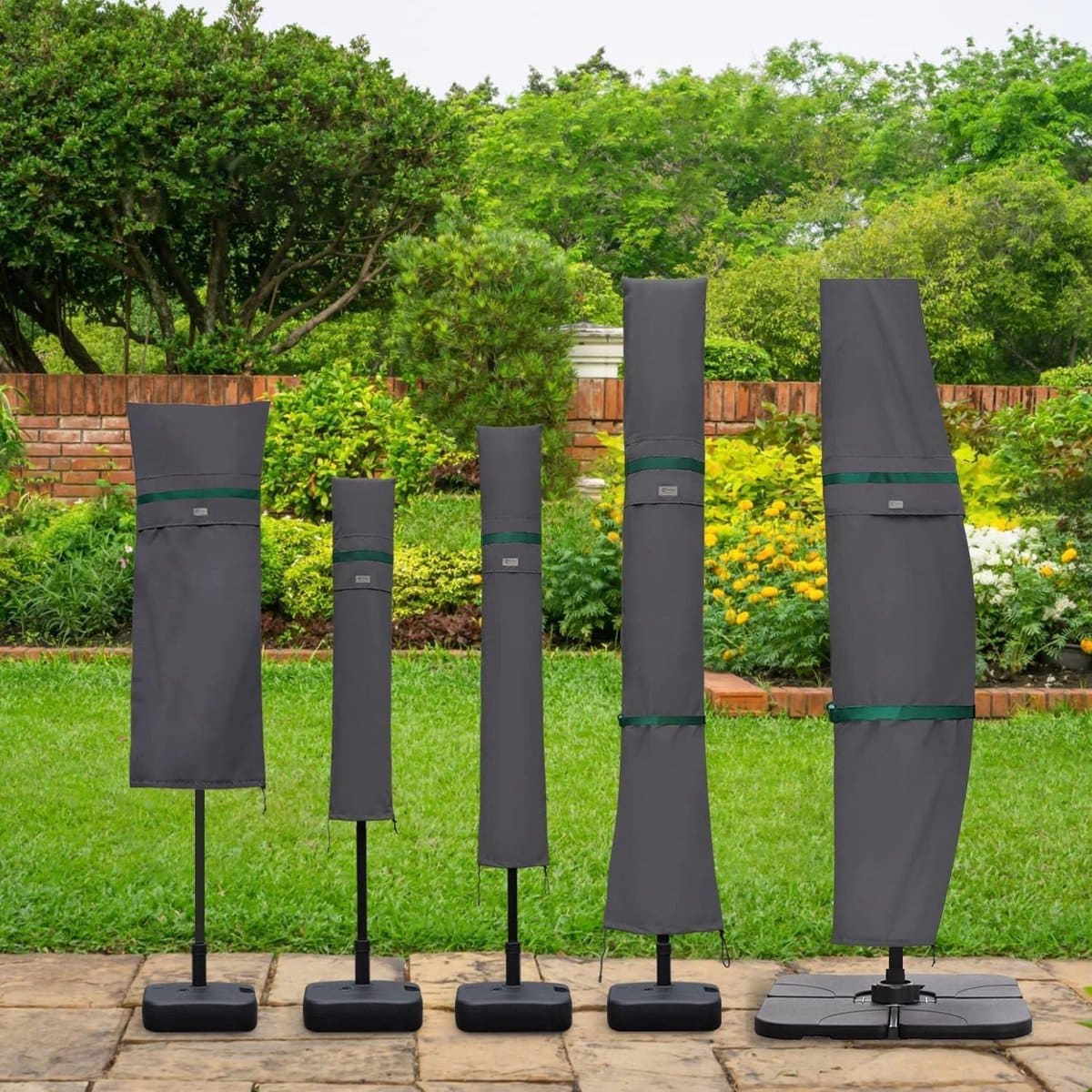 parasolhoes voor Ø 300 cm parasol met stang en ventilatieopeningen