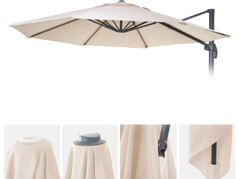 Parasolhoes voor ronde parasol Ø3m - Weerbestendige vervanghoes voor optimale