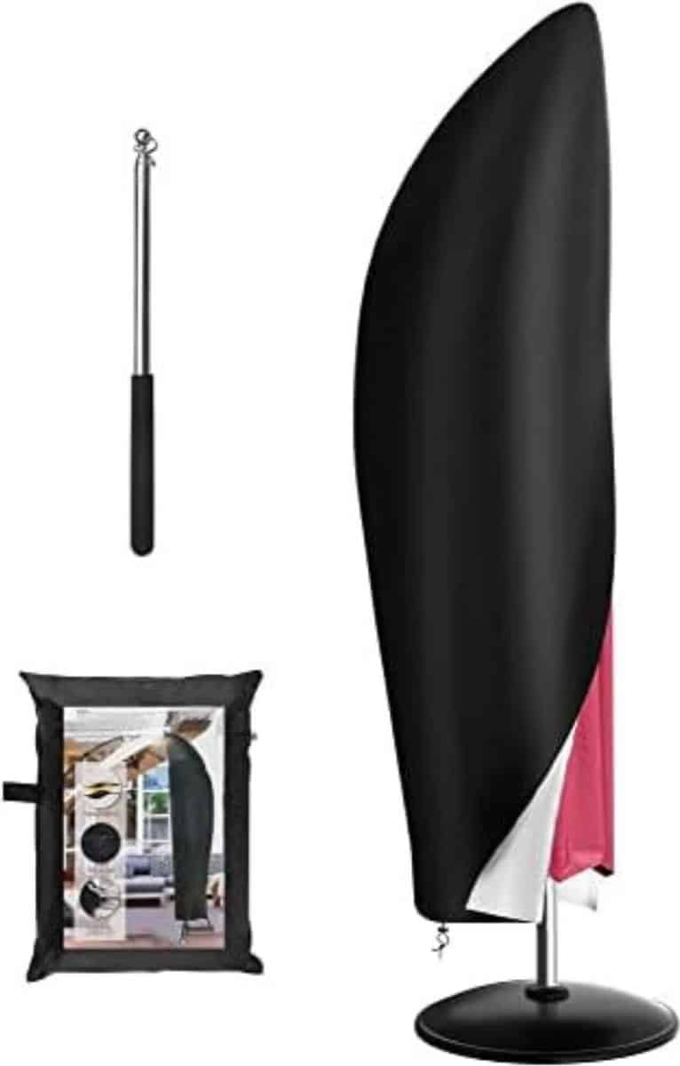 parasolhoes voor zweefparasol parasolhoes met rits en stok