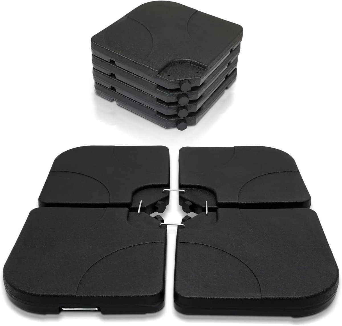 parasolstandaard set parasolvoet gewichten stabiele parasol vulbaar