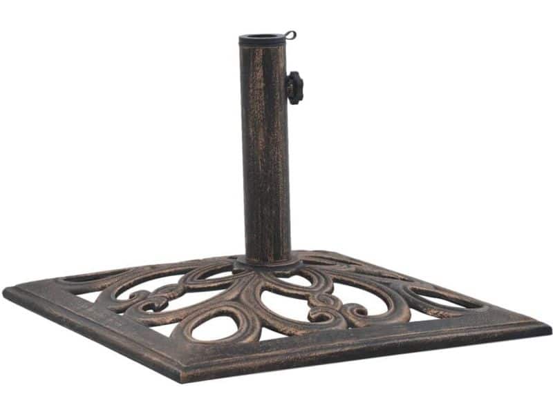 Parasolvoet 12 kg Gietijzer Buiten Parasolstandaard Stijlvol Design voor Tuin