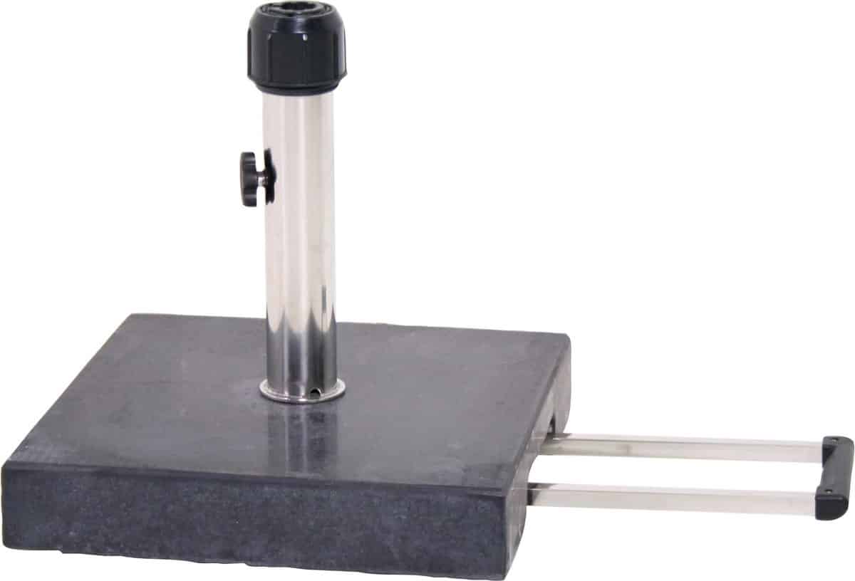 parasolvoet 30kg met trolleysysteem