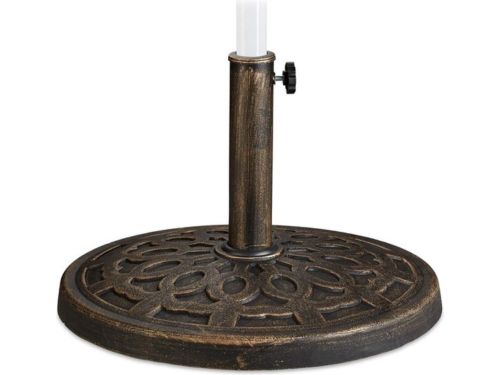 Parasolvoet 38-50mm stokken weerbestendig stabiel Ø49cm tuin - balkon gietijzer