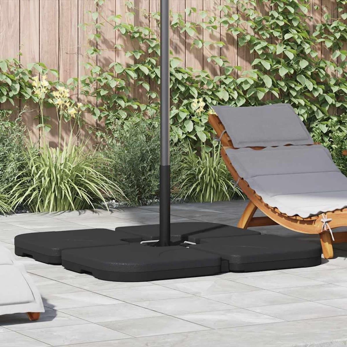 parasolvoet gevuld met zand of water draagbare parasolstandaard