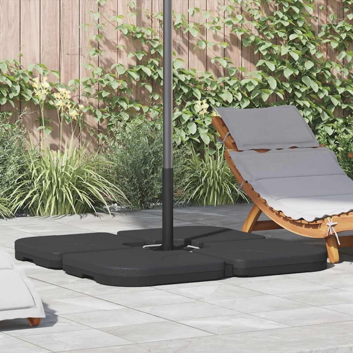 parasolvoet gevuld met zand of water draagbare parasolstandaard