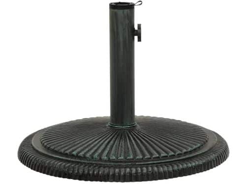 Parasolvoet Gietijzer Groen 45x45x30 cm Zwaar voor Buiten