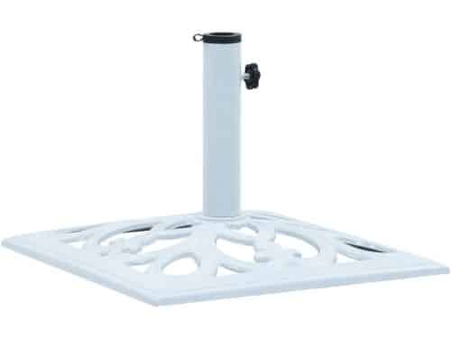 Parasolvoet Gietijzer Wit 12 kg - Zware Standaard voor Parasols