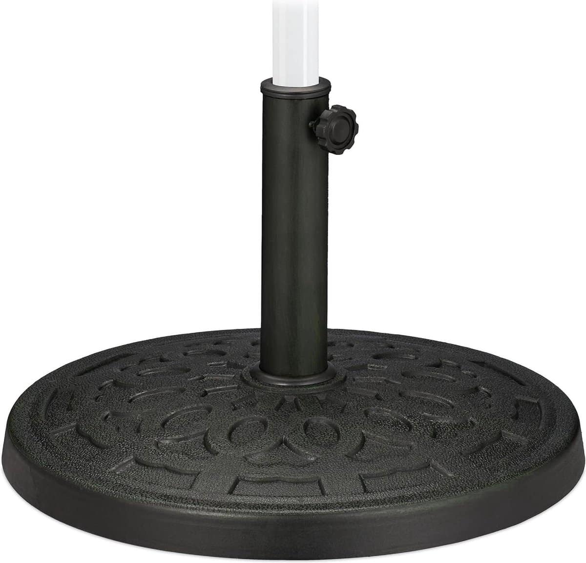 parasolvoet met gietijzeren look geschikt voor parasolstokken van 38