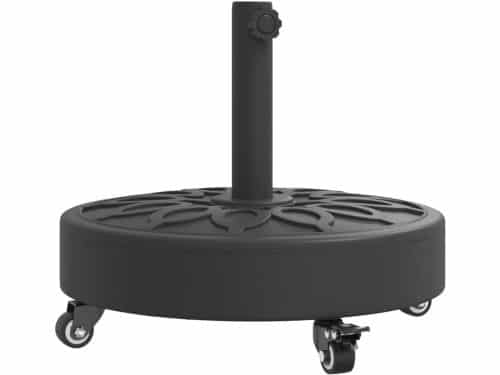 Parasolvoet met Wielen voor Mast tot 48 mm