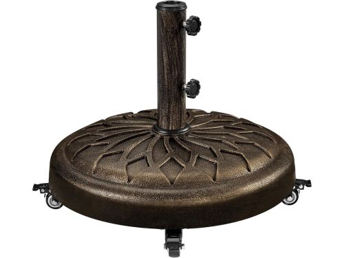 Parasolvoet op wielen - Parasol standaard verrijdbaar - Vulbaar