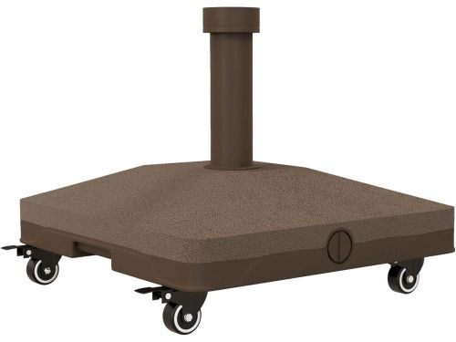 Parasolvoet op wielen - Parasol standaard verrijdbaar - Vulbaar