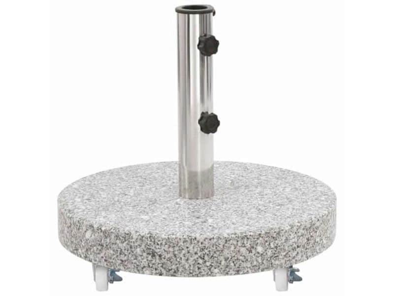 Parasolvoet van Graniet 30kg - Stabiele Parasolstandaard met Wielen en