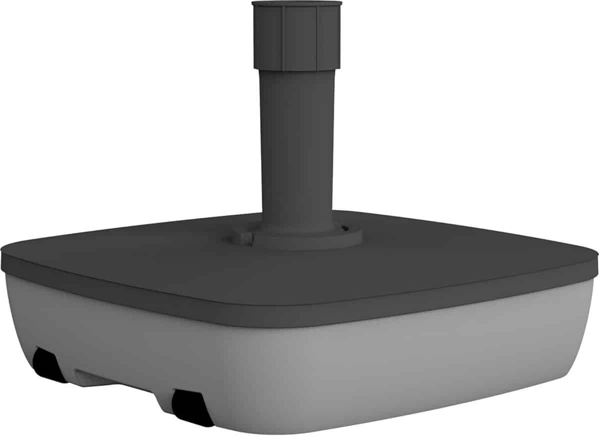 parasolvoet vierkant 25l vulbaar met zand (40kg) of water