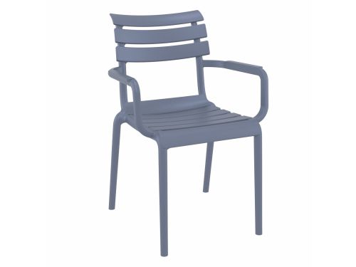 Paris tuinstoel donker grijs - 2 stuks