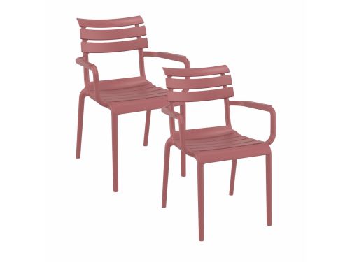 Paris tuinstoel marsala - 2 stuks